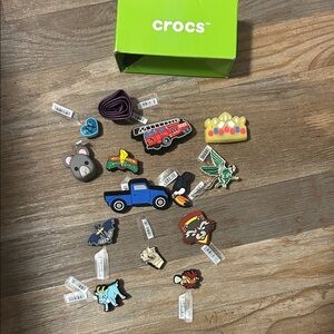 CROCS Jibbitz Charm Set - Blue, Red, Green